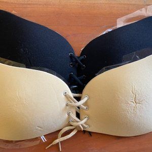 umooie Sticky Bra Strapless Backless Bra Adhesive Invisible Lift up Bra Size B